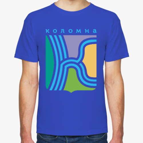 Футболка с принтом Коломна, лоскуты