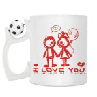 Кружка с футбольным мячиком