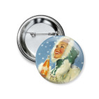 Значок 37 мм  Кока-кола