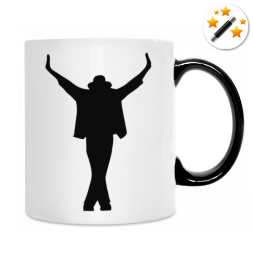 Кружка-хамелеон с принтом Michael Jackson