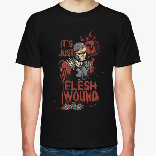 Футболка с принтом It's just a flesh wound