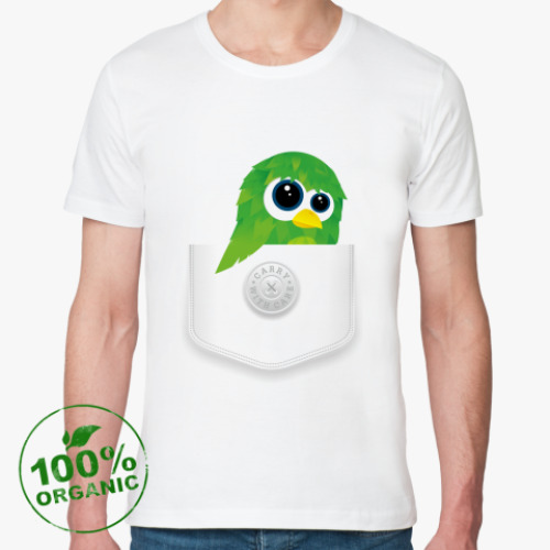 Футболка из органик-хлопка с принтом Carry