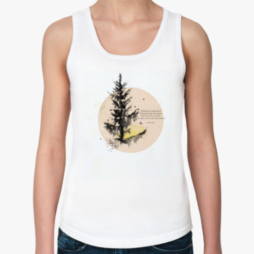 Женская майка с принтом lost spaces