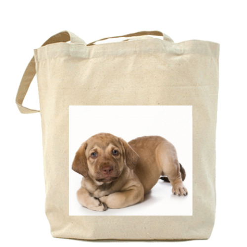 Сумка шоппер с принтом Щенки,щенята и собаки