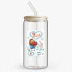 Банка с бамбуковой крышкой