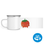 Кружка металлическая белая (круговая запечатка)