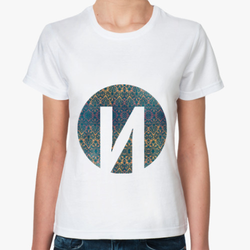 Классическая футболка с принтом Alphabet