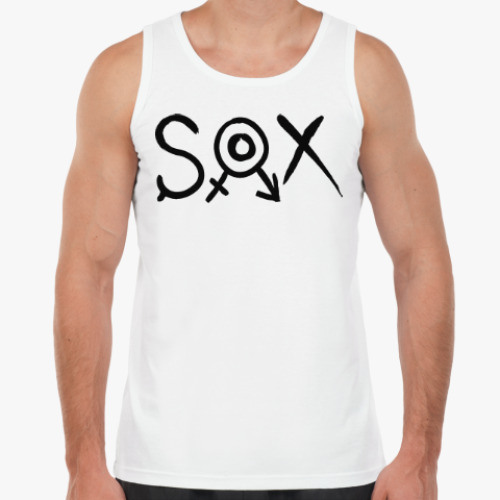 Майка с принтом S.O.X.