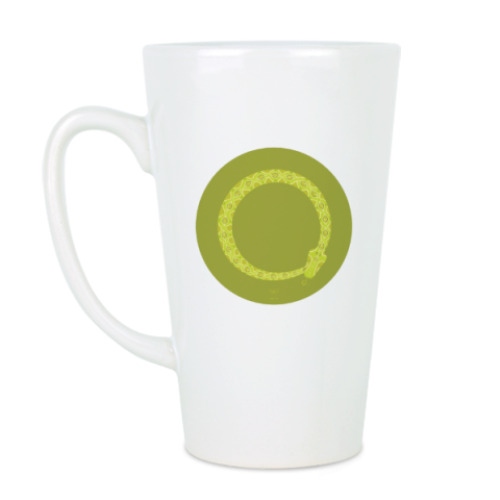 Чашка Латте с принтом Animal Zen: V is for Viper