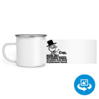 Кружка металлическая белая (круговая запечатка)