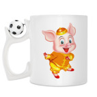 Кружка с футбольным мячиком