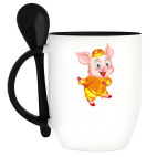 Кружка с ложкой