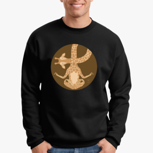 Свитшот с принтом Animal Zen: G is for Giraffe