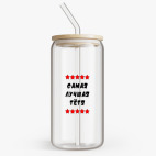 Банка с бамбуковой крышкой