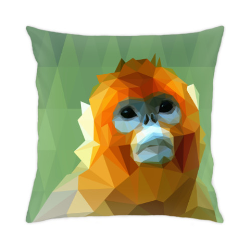 Подушка с принтом Обезьяна Синемордый Джо