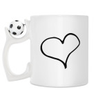 Кружка с футбольным мячиком