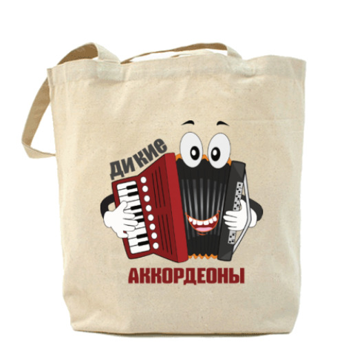 Сумка шоппер с принтом Дикие аккордеоны