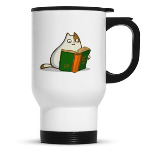 Кружка-термос с принтом Пятничный Котик №19