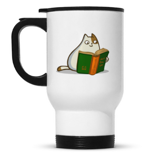 Кружка-термос с принтом Пятничный Котик №19