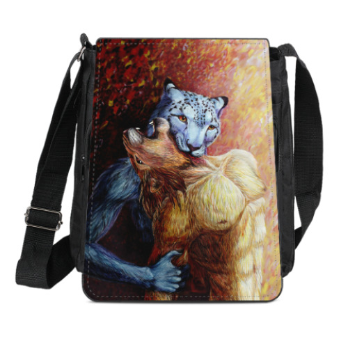 Сумка-планшет с принтом Фурри