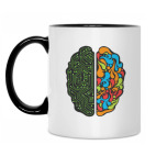 Кружка двухцветная