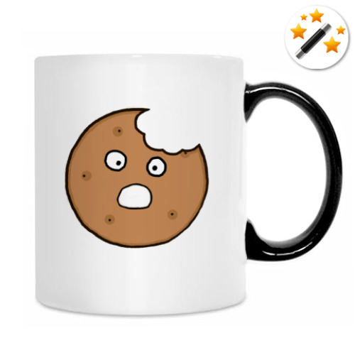 Кружка-хамелеон с принтом Печенье