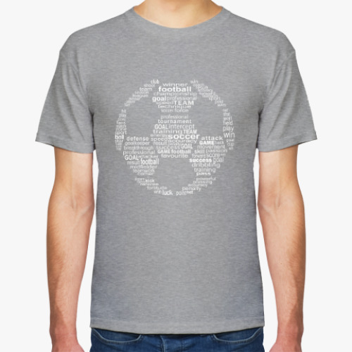 Футболка с принтом Мяч из футбольных терминов