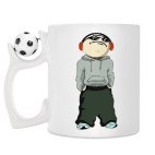 Кружка с футбольным мячиком