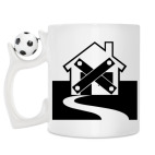 Кружка с футбольным мячиком