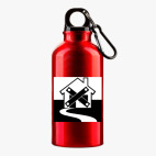 Металлическая бутылка 400 мл UV-DTF