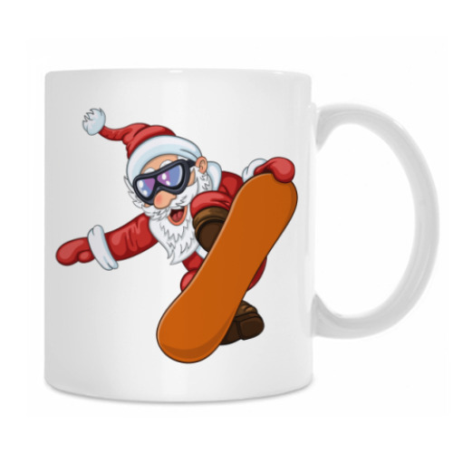 Кружка Санта Сноубордист