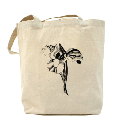 Сумка шоппер с принтом Прекрасный ирис