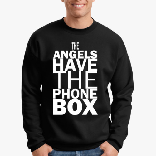Свитшот с принтом The Angels have the phone box