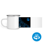 Кружка металлическая белая (круговая запечатка)