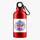 Металлическая бутылка 400 мл UV-DTF