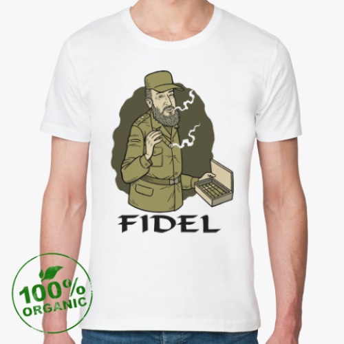 Футболка из органик-хлопка с принтом Fidel