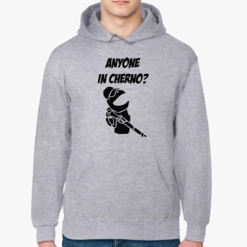 Толстовка худи с принтом Anyone in Cherno