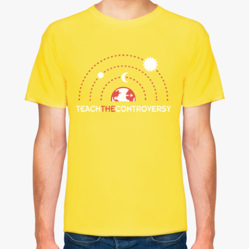 Футболка с принтом Геоцентризм