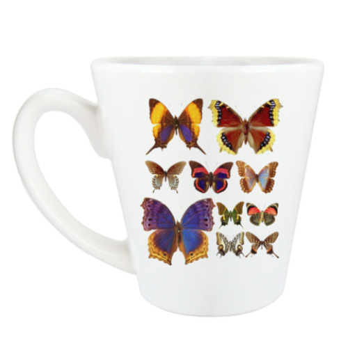 Чашка Латте с принтом Взмах крыла бабочки