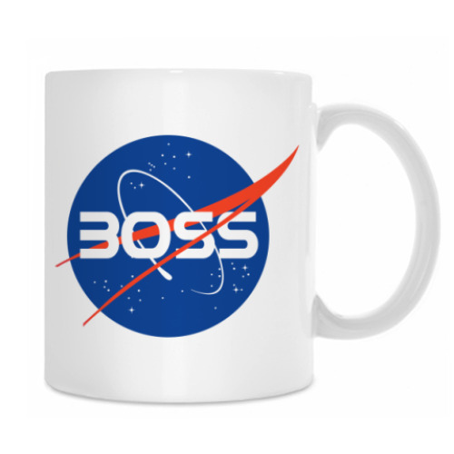 Кружка с принтом NASA BOSS