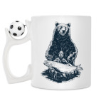 Кружка с футбольным мячиком