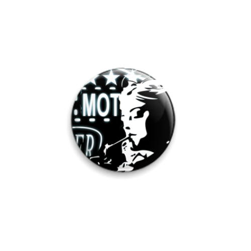 Значок 25мм smoke girl