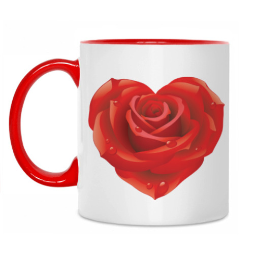 Кружка с принтом I love you - Любовь в сердце