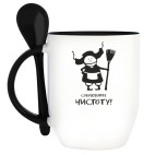 Кружка с ложкой