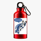 Металлическая бутылка 400 мл UV-DTF