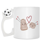 Кружка с футбольным мячиком