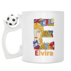 Кружка с футбольным мячиком