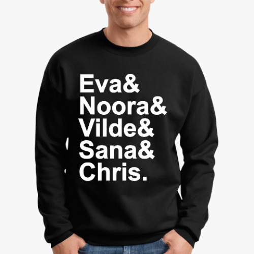 Свитшот с принтом Skam names