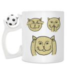 Кружка с футбольным мячиком