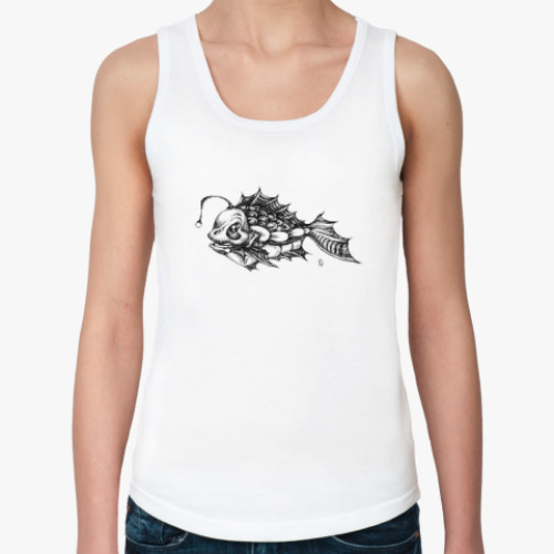 Женская майка с принтом «Попади на удочку»